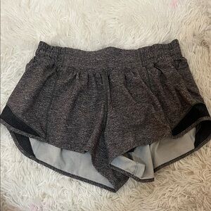 grey lululemon hotty hot shorts